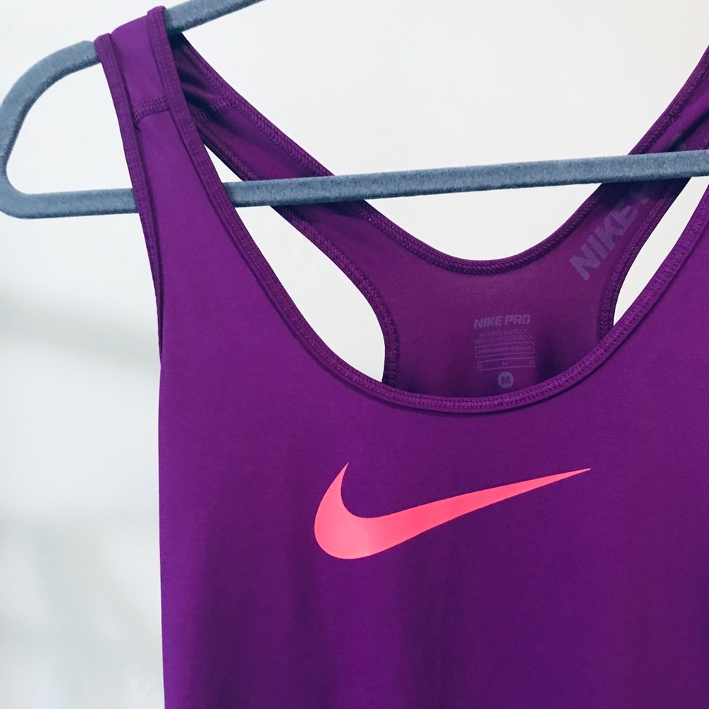 NIKE | Dri-Fit Nike Pro Purple Razorback Tank